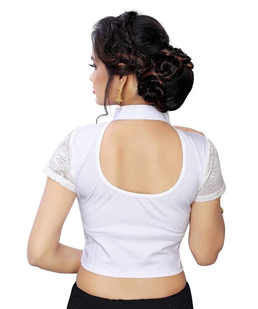 Shimmer Spandex Women's Readymade Stretchable blouse ( Free Size - 30